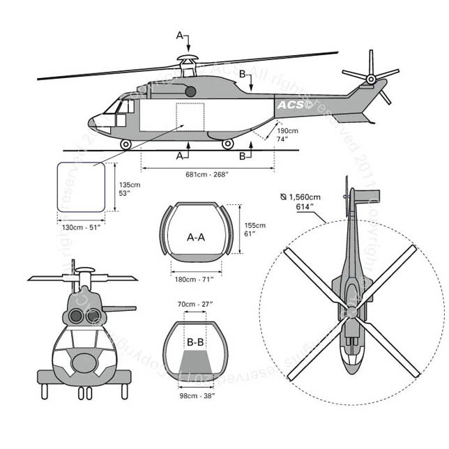 схема Eurocopter AS332 Super Puma